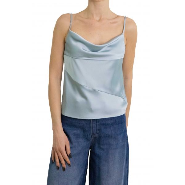 Top con scollo a cascata e spalline sottili Imperial
